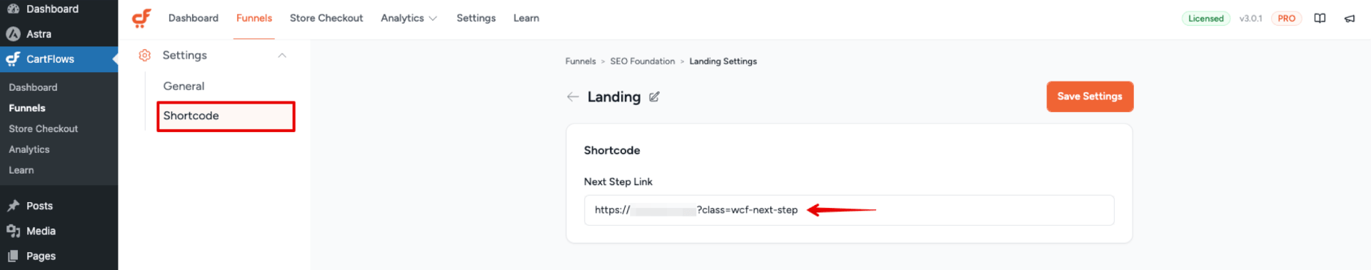 Step Shortcode