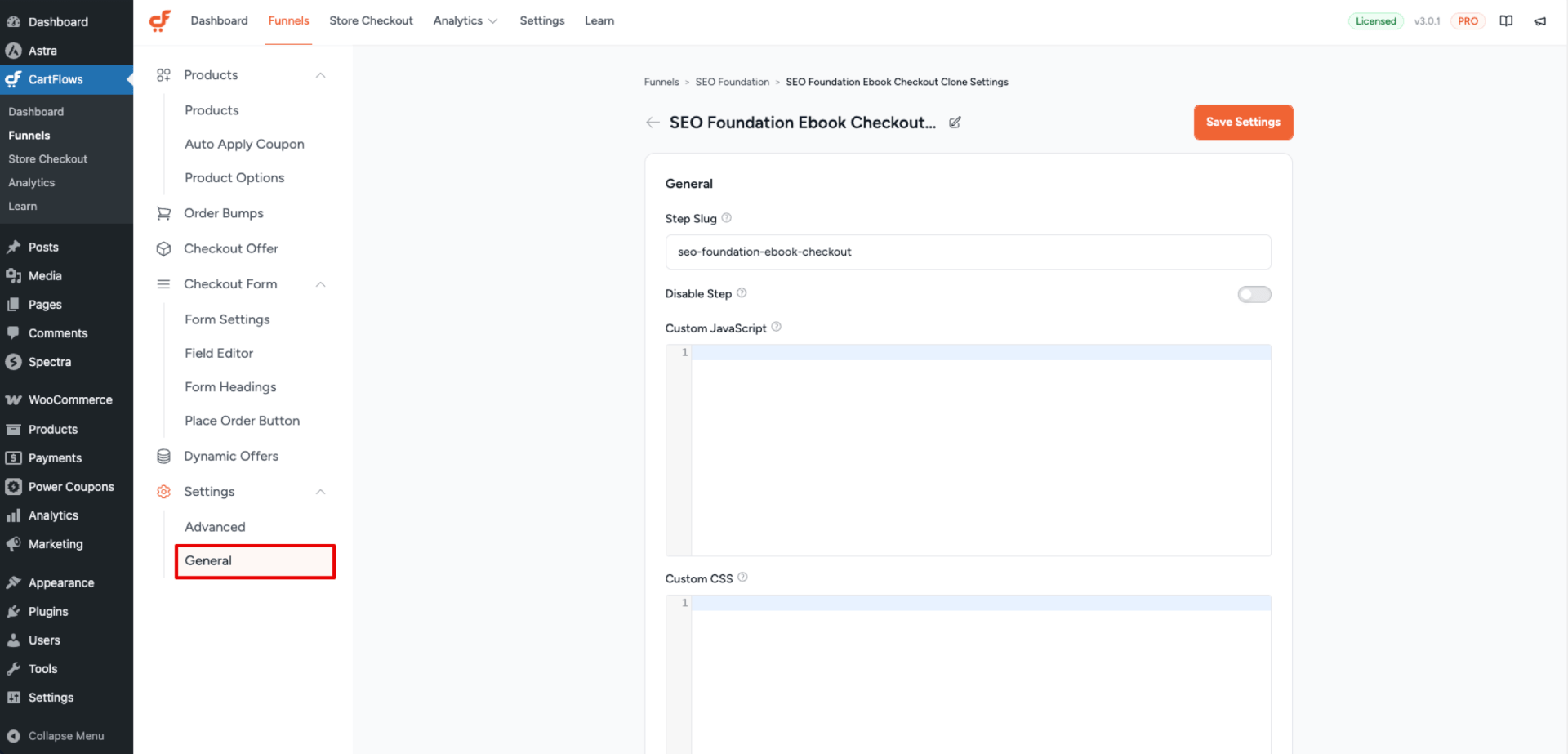 Custom CSS & Script on Checkout Step