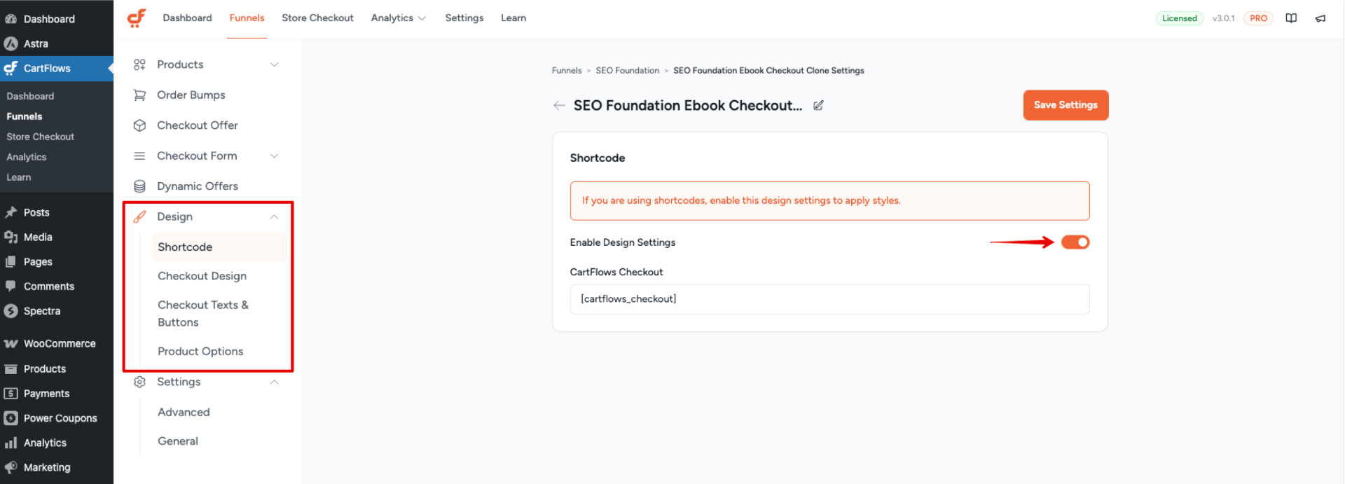 How to Modify the Checkout Page Using Backend Settings Enable Design Setting