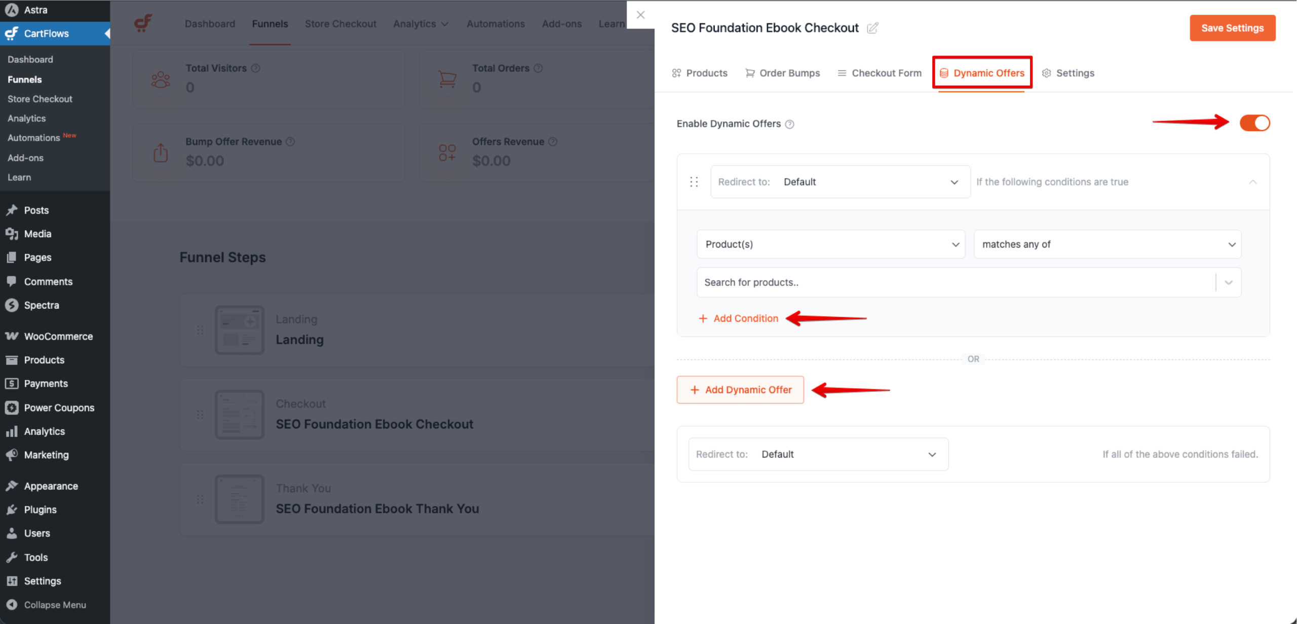Enabling dynamic offers
