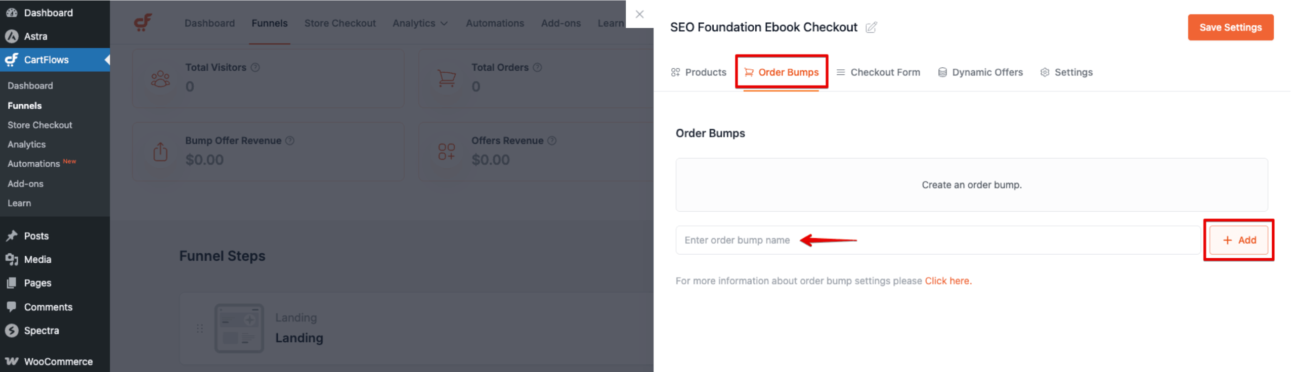 How to Modify the Checkout Page Using Backend Settings Adding order bump