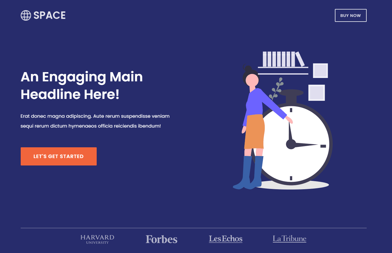 landing page