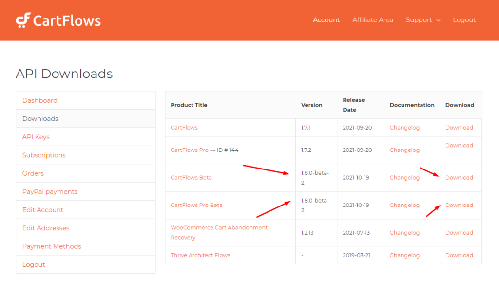 cartflows 1.8 beta 2