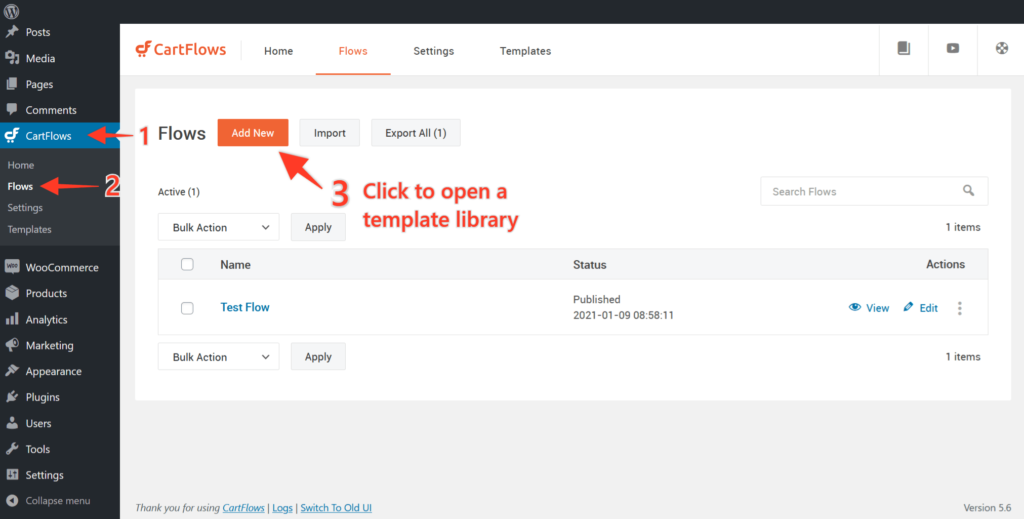 How to Import the Ready-Made Templates for Flows and Steps in CartFlows - 3