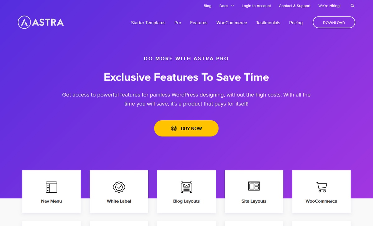 Astra Pro theme for WooCommerce