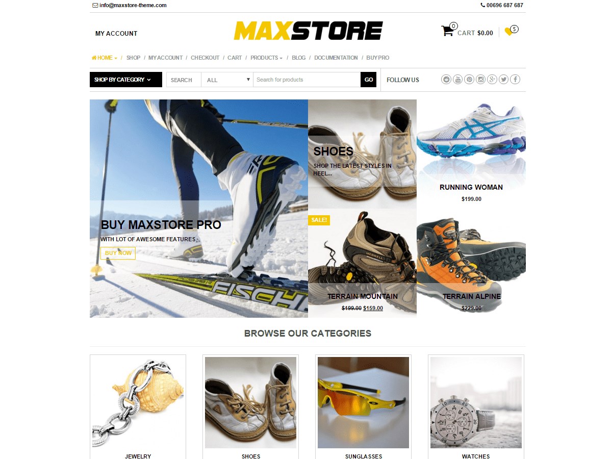 MaxStore By Themes4WP demo