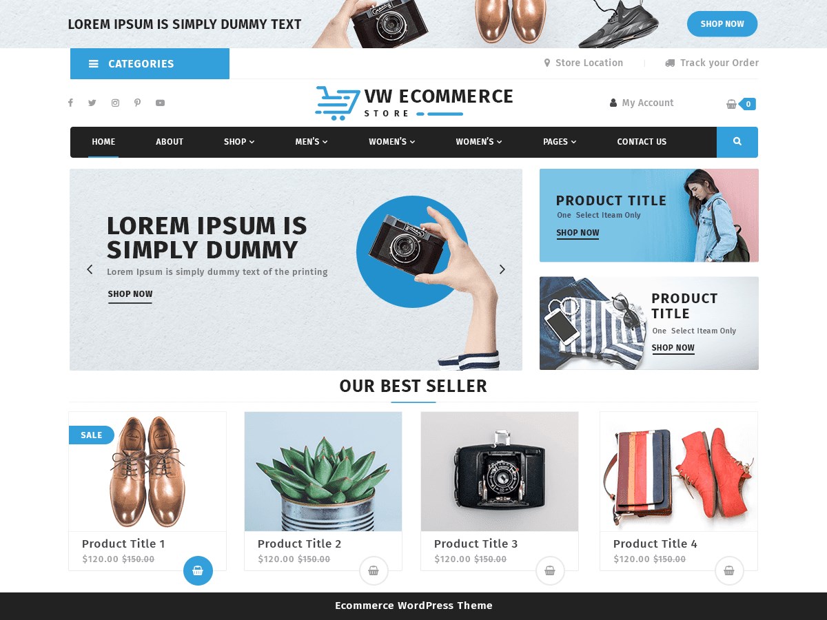 VW Ecommerce Store By VW THEMES demo