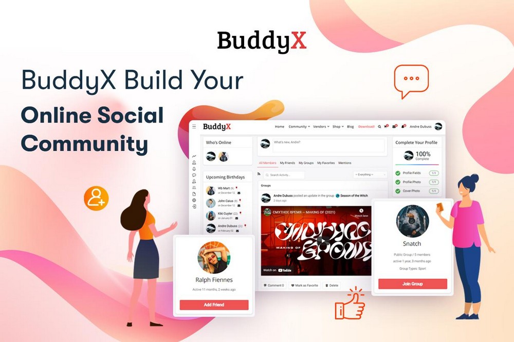 BuddyX Community Store Theme