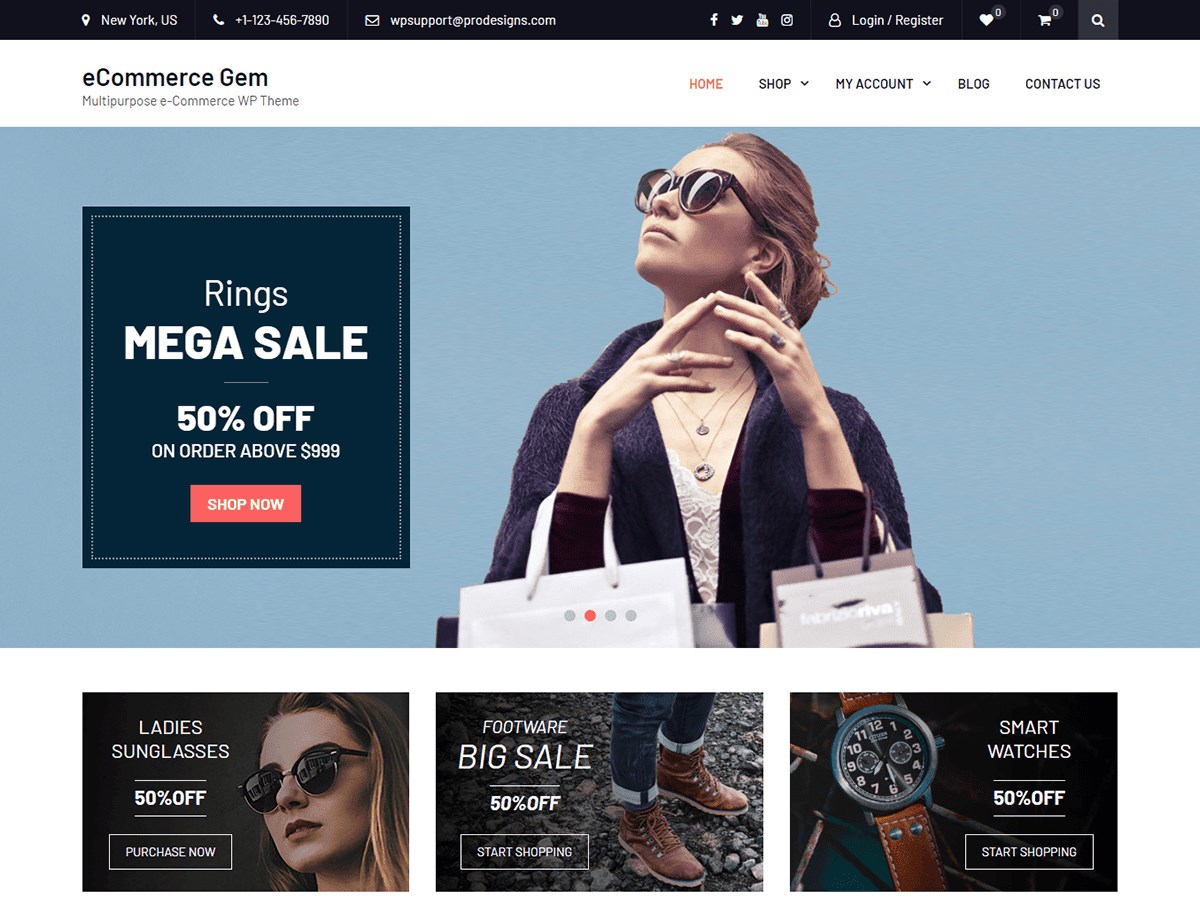 eCommerce Gem By ProDesigns demo