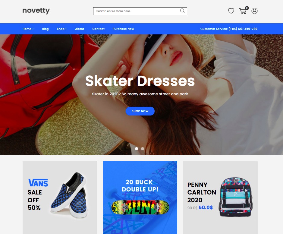 Novetty Premium WooCommerce Theme