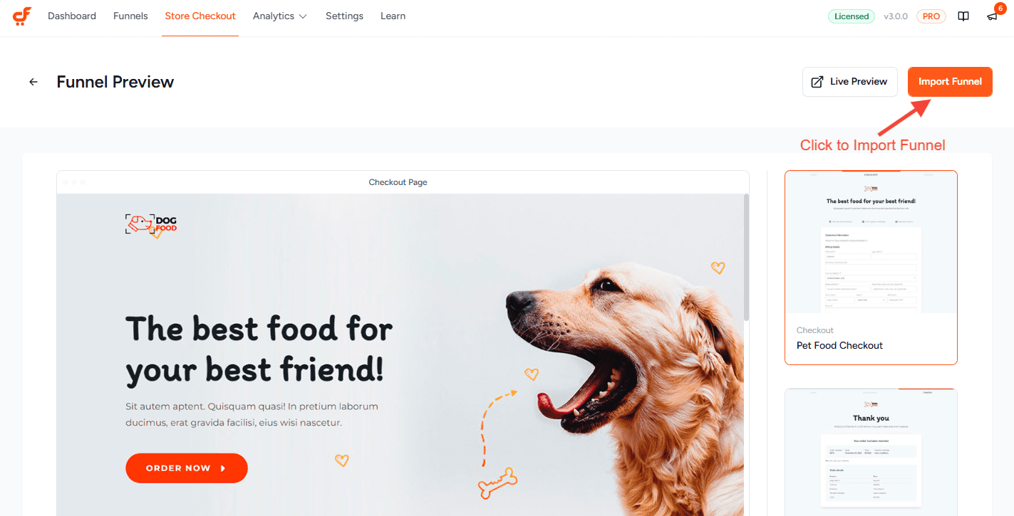 cartflows import funnel 3.0