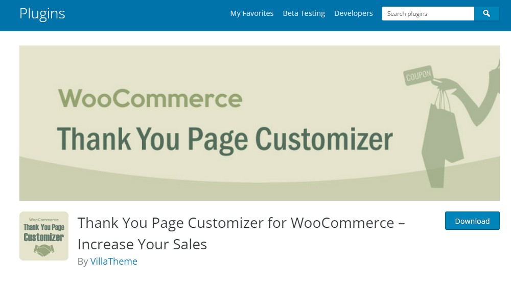 thank you page customizer for woocommerce