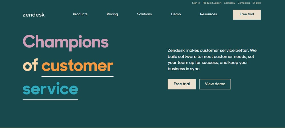 Zendesk eCommerce live chat
