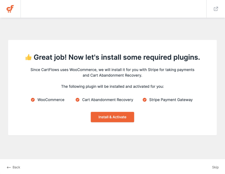 install and activate plugins
