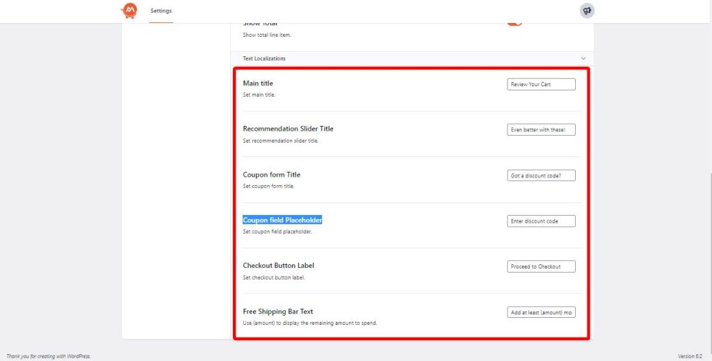 Modern-cart-for-woocommerce-text-localization 