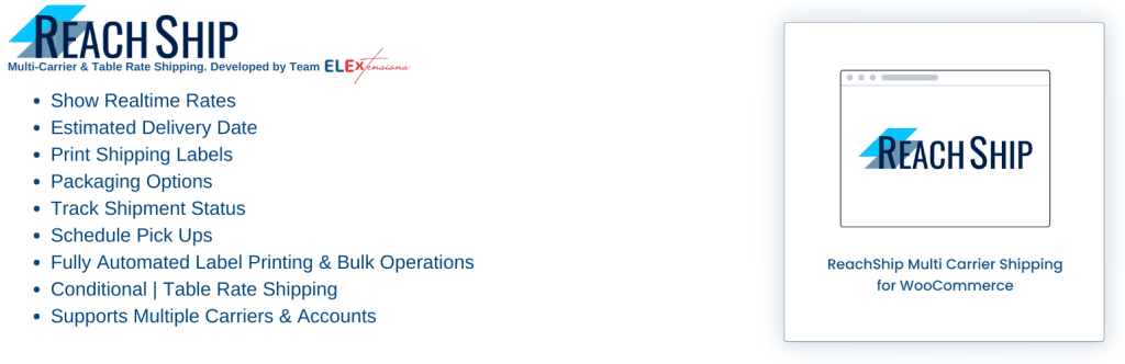 ReachShip WooCommerce Multi-Carrier & Conditional Shipping Plugin
