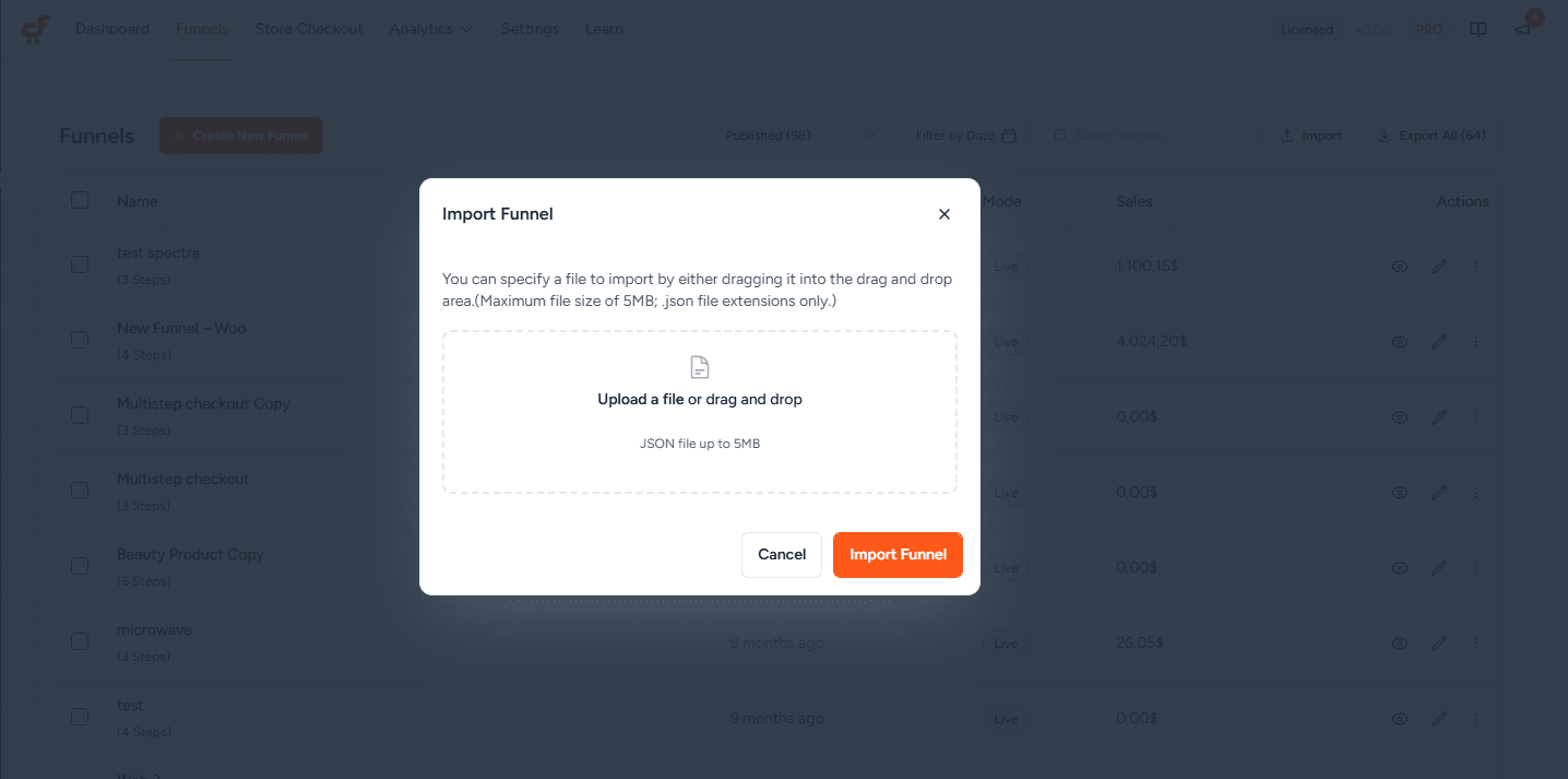 import template pop up 3.0