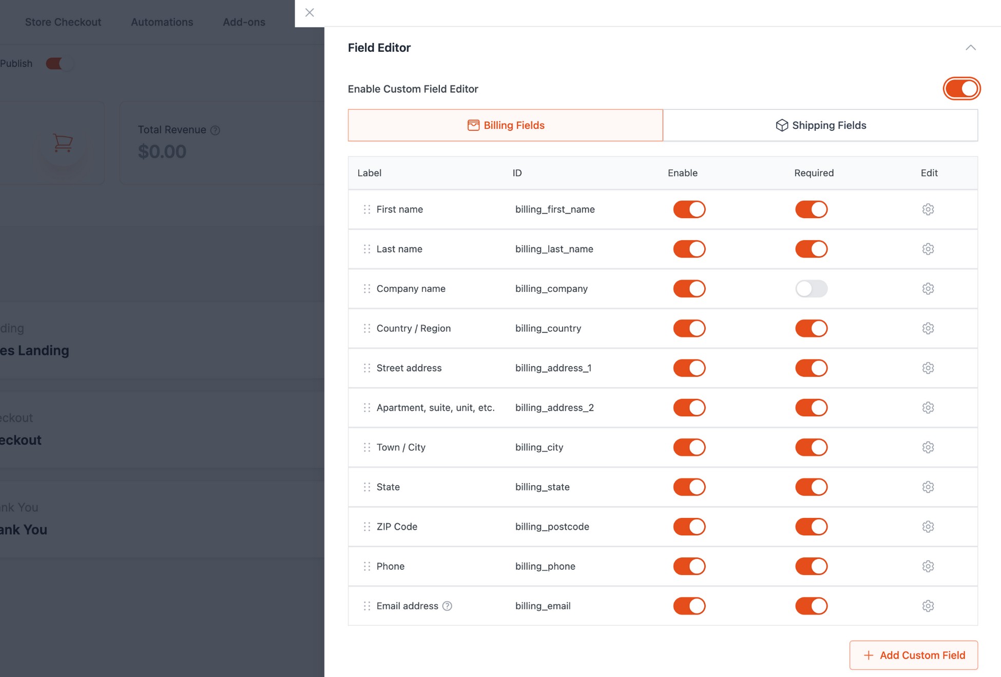 add form fields