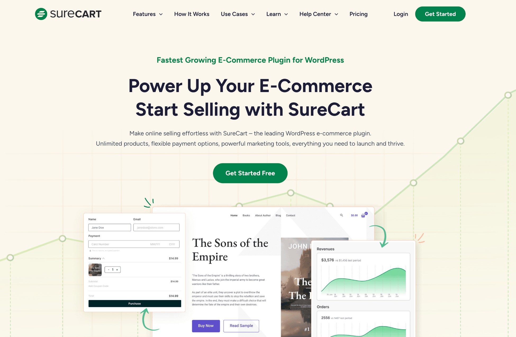 surecart homepage