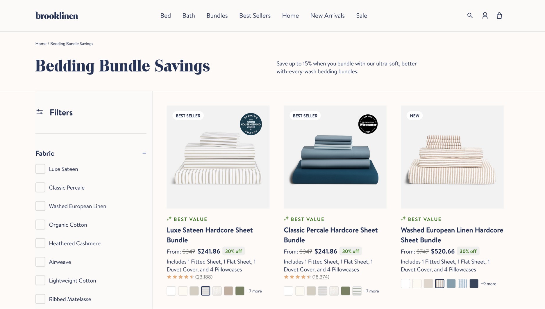 Brooklinen's Product Bundling Strategy.