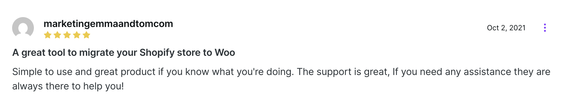 Shopify to WooCommerce migration plugin review
