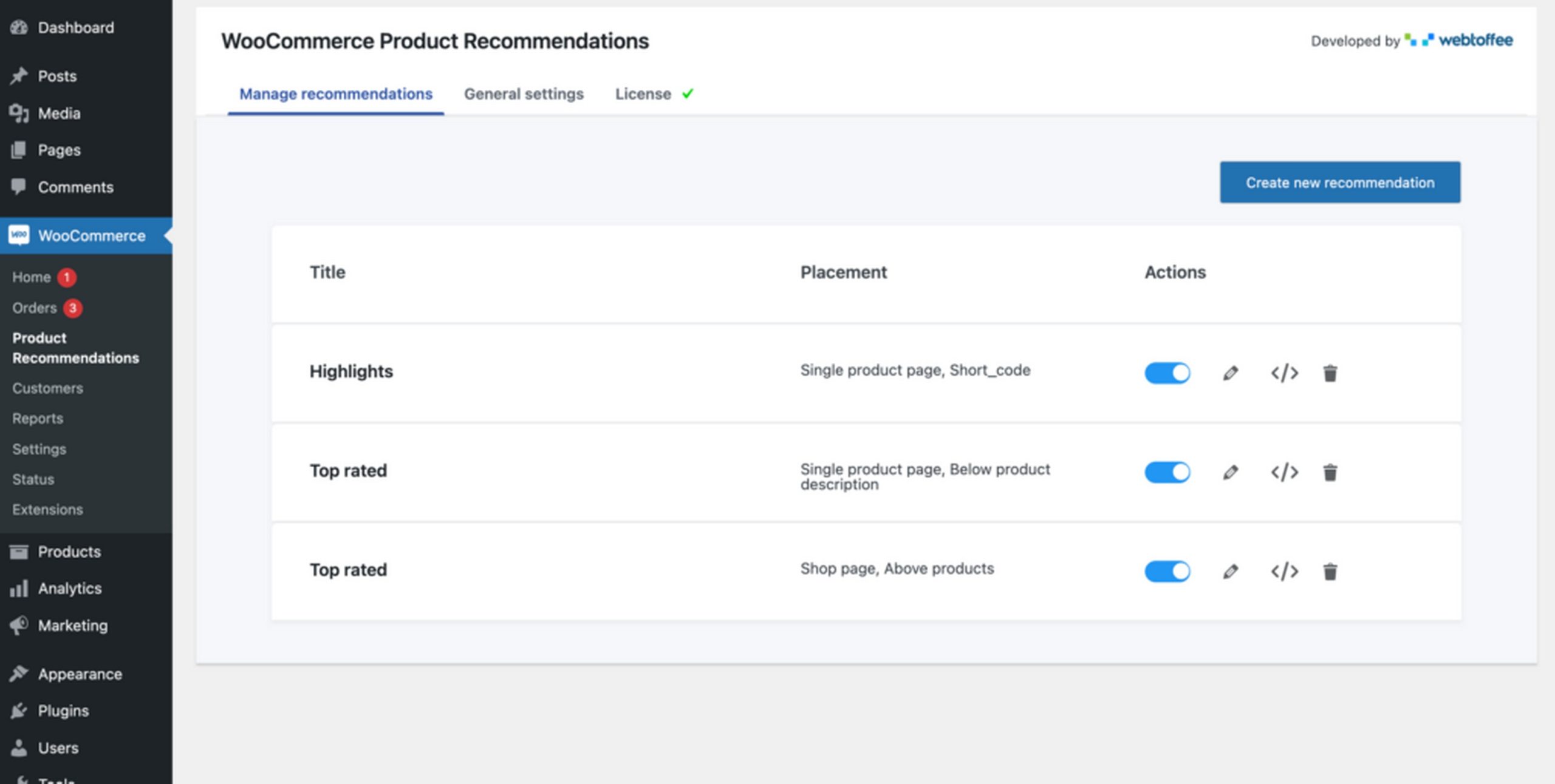 Advanced WooCommerce Product Recommendations