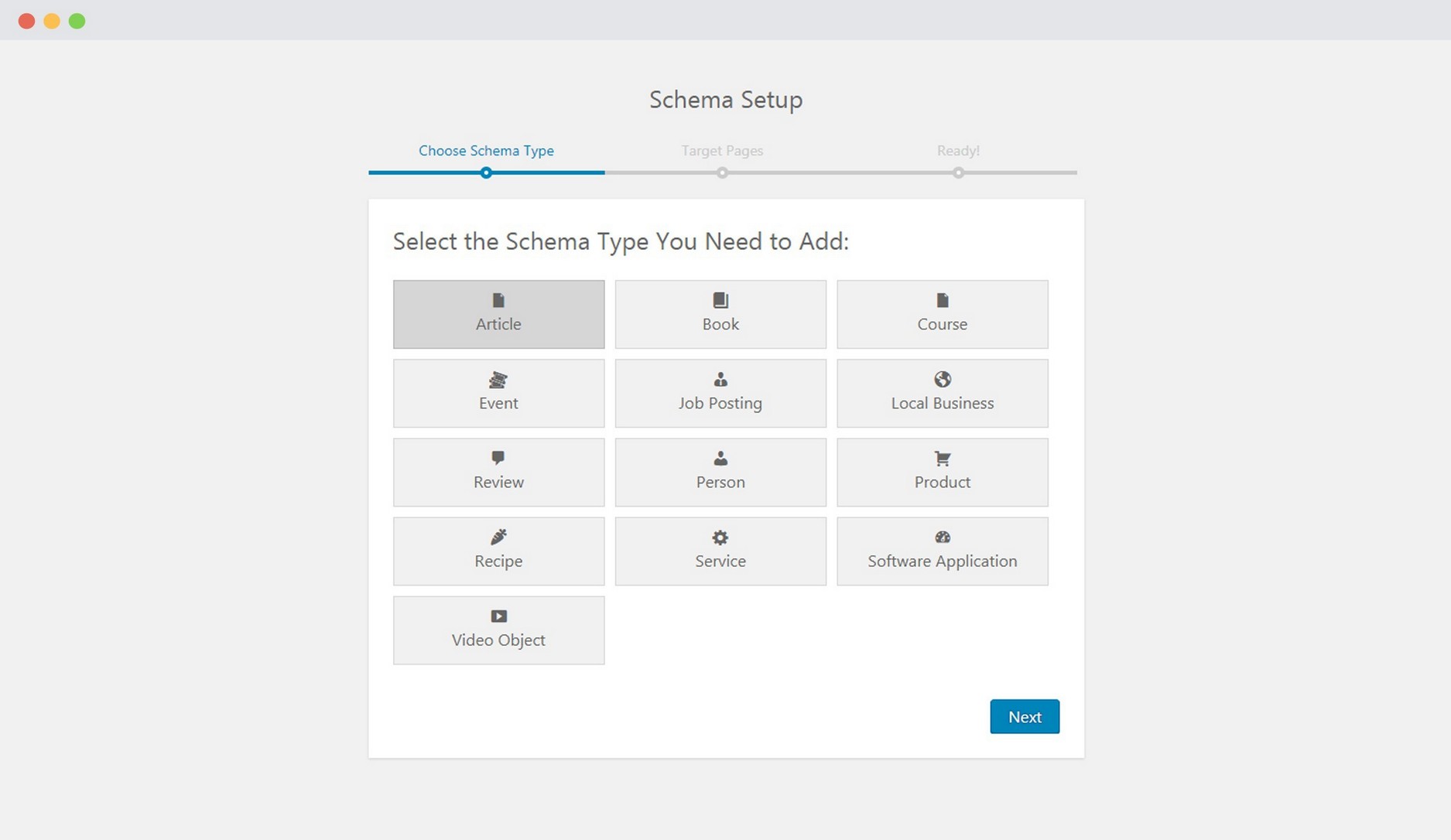 Schema Pro dashboard on WordPress.