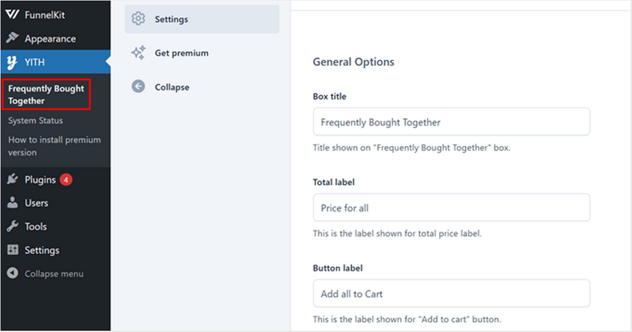 YITH Woocommerce Frequently Bought Together