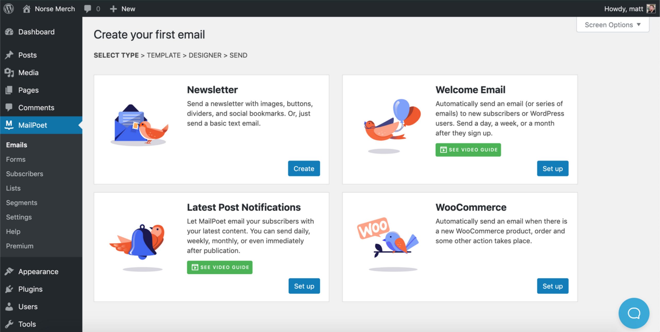MailPoet extension for WooCommerce.