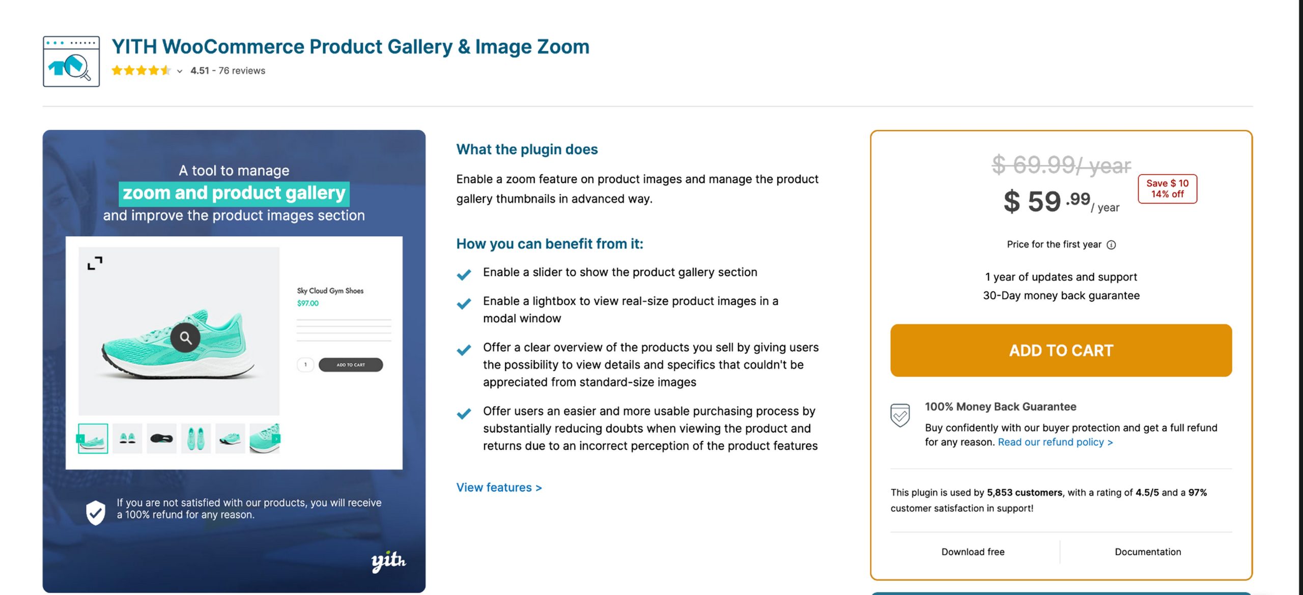 Zoom magnifier plugin