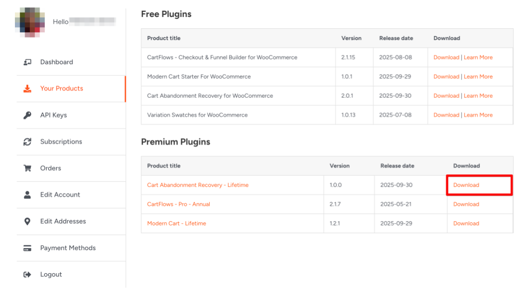 Download Cart Abandonment for WooCommerce Pro