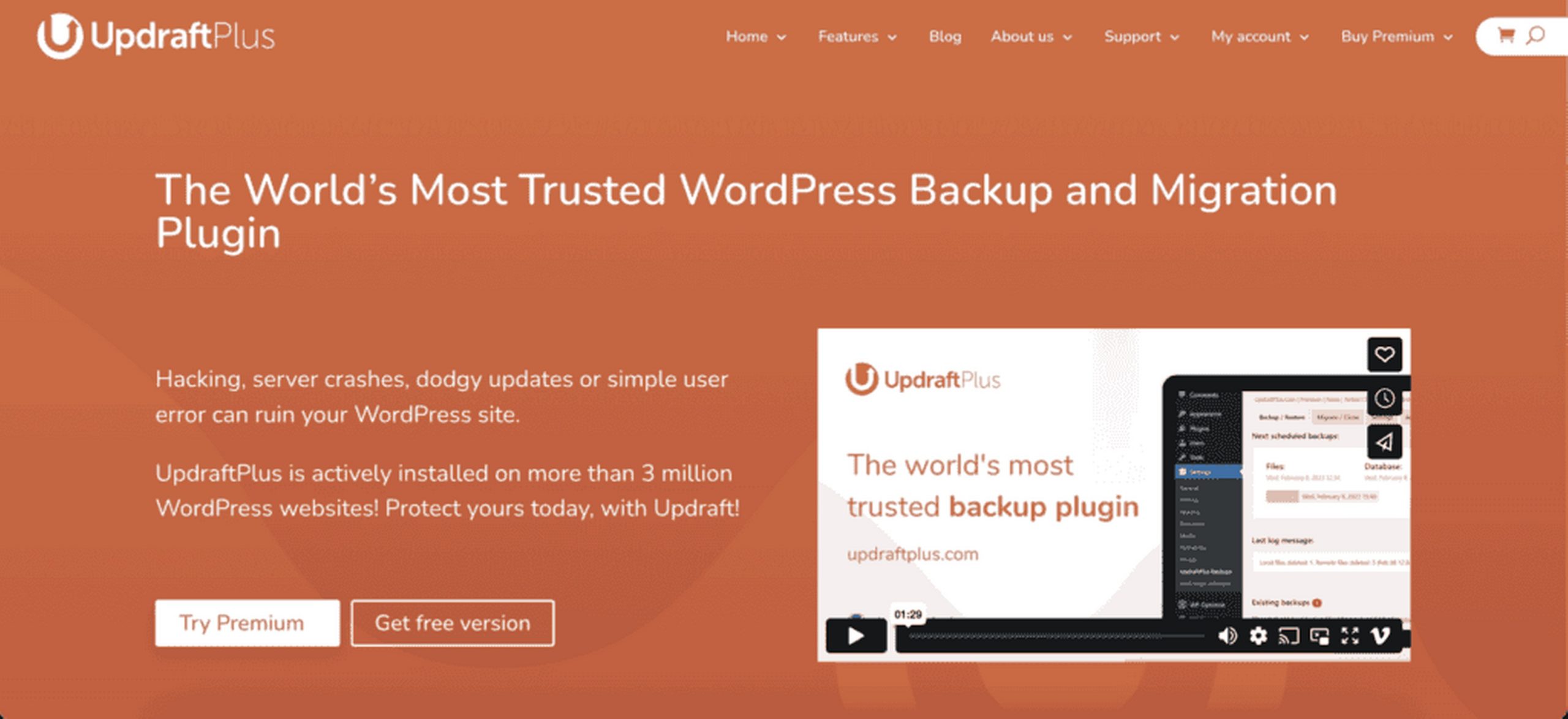 UpdraftPlus homepage
