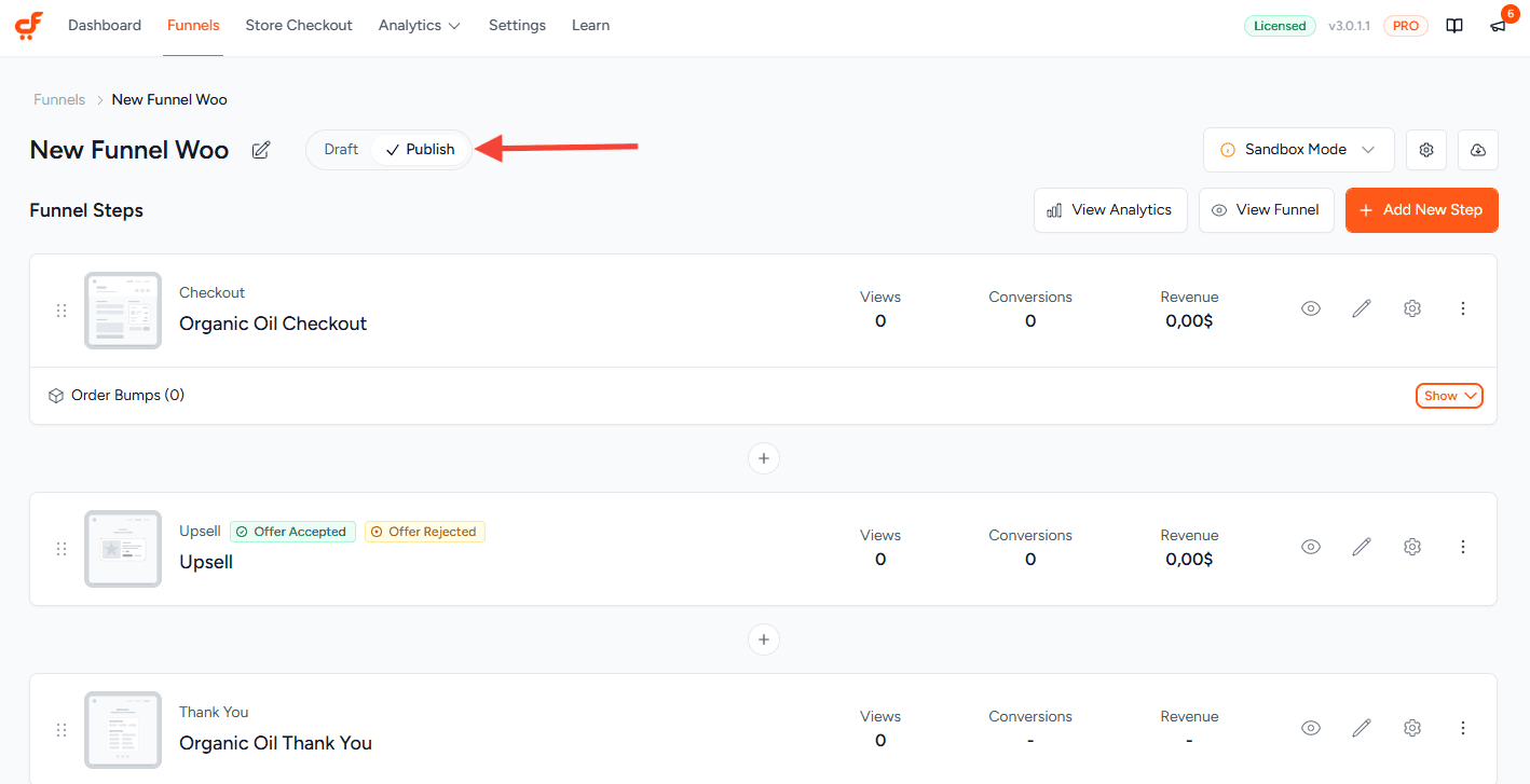 cartflows publish funnel 3.0 (1)