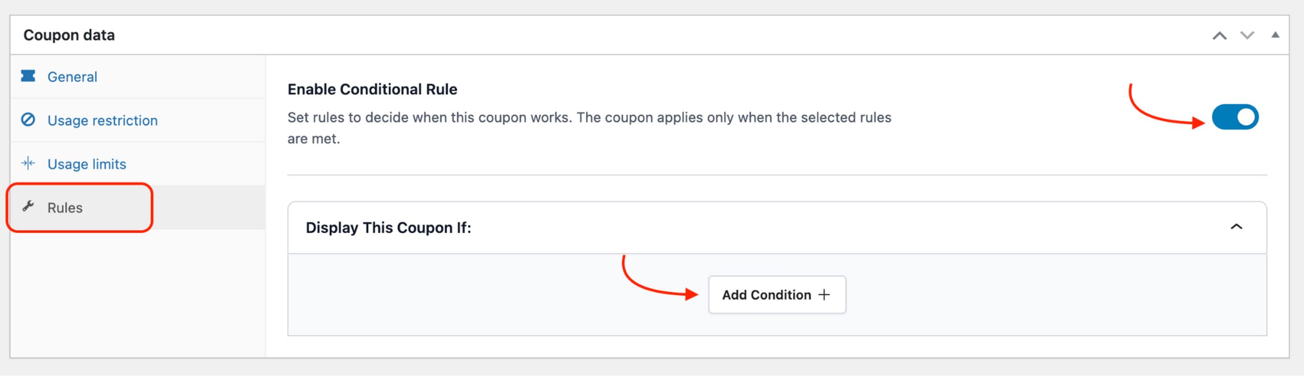 Add Cart Condition