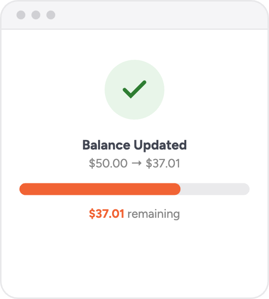 step 4 balance tracked