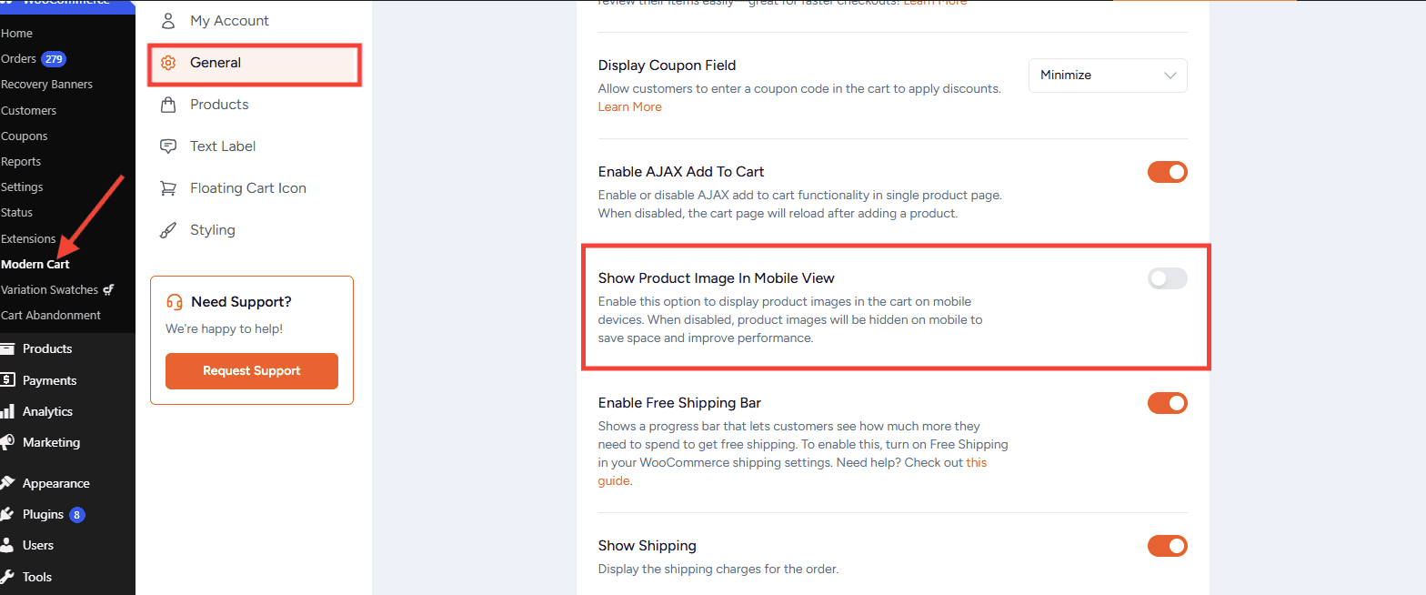How to Show / Hide Product Images in the Cart Tray modern cart show product image in mobile view