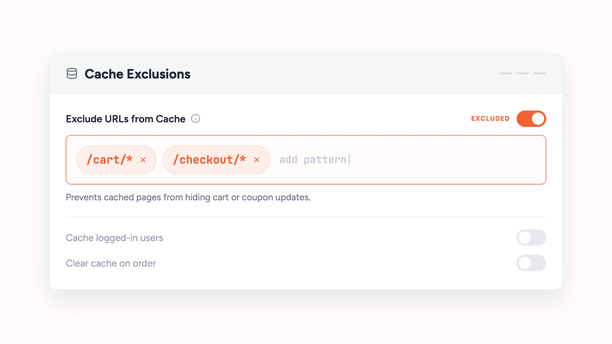 Excluding WooCommerce cart and checkout pages from page caching
