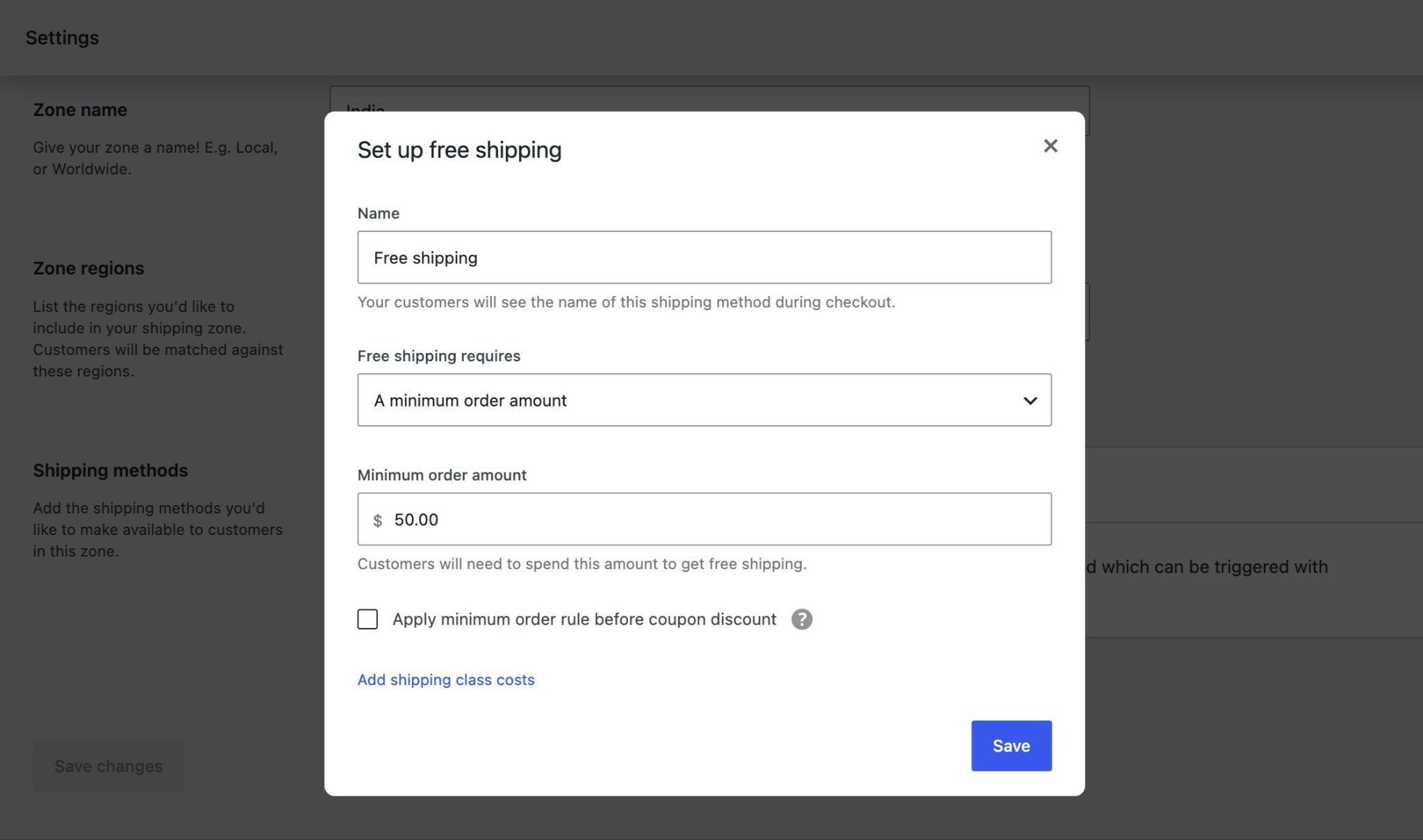 WooCommerce Free Shipping Bar: Setup and Threshold Guide Configuring a WooCommerce free shipping method with a minimum order amount