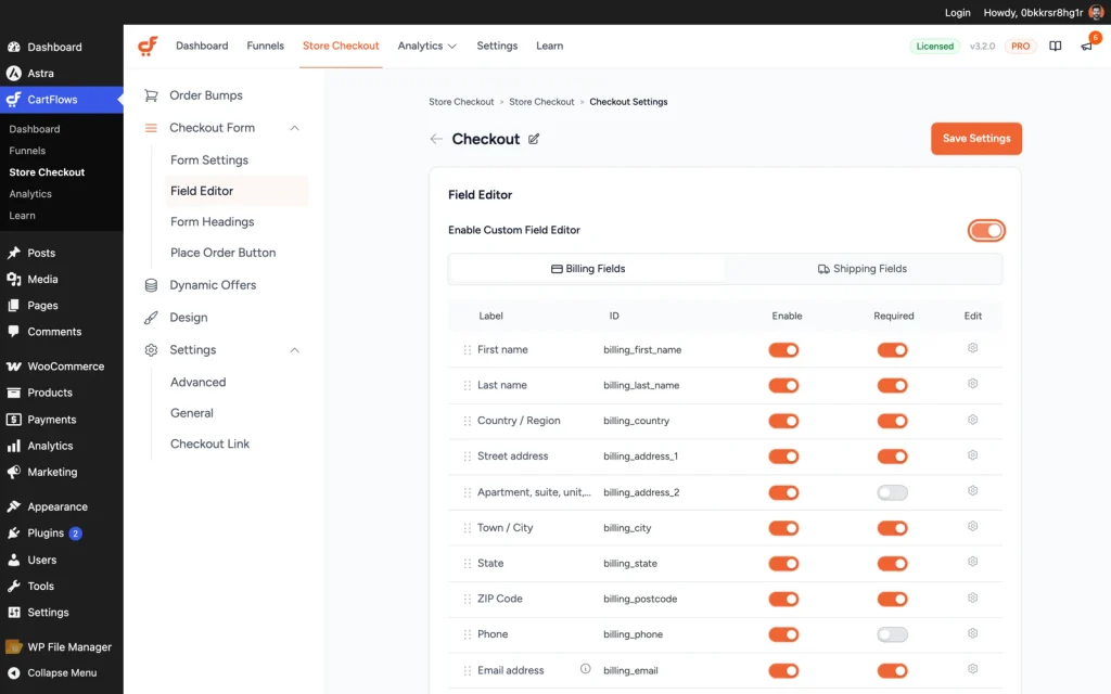 speed up checkout publish cartflows checkout field editor